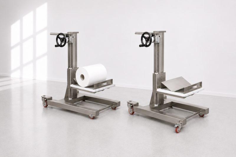 PORTE BOBINE PROPEMA - SUPPORT BOBINE FILM INDUSTRIEL