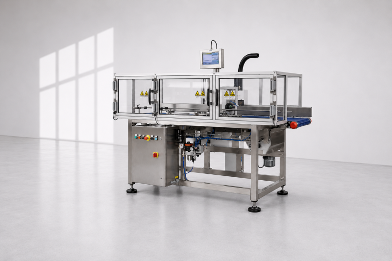 CONVOYEUR CARTON MARQUAGE LASER