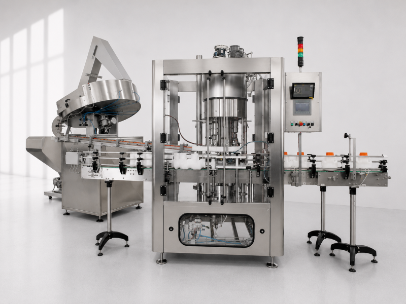 Bouchonneuse rotative multi-têtes Série TR — bouchage tous types de fermetures, moyenne et haute cadence